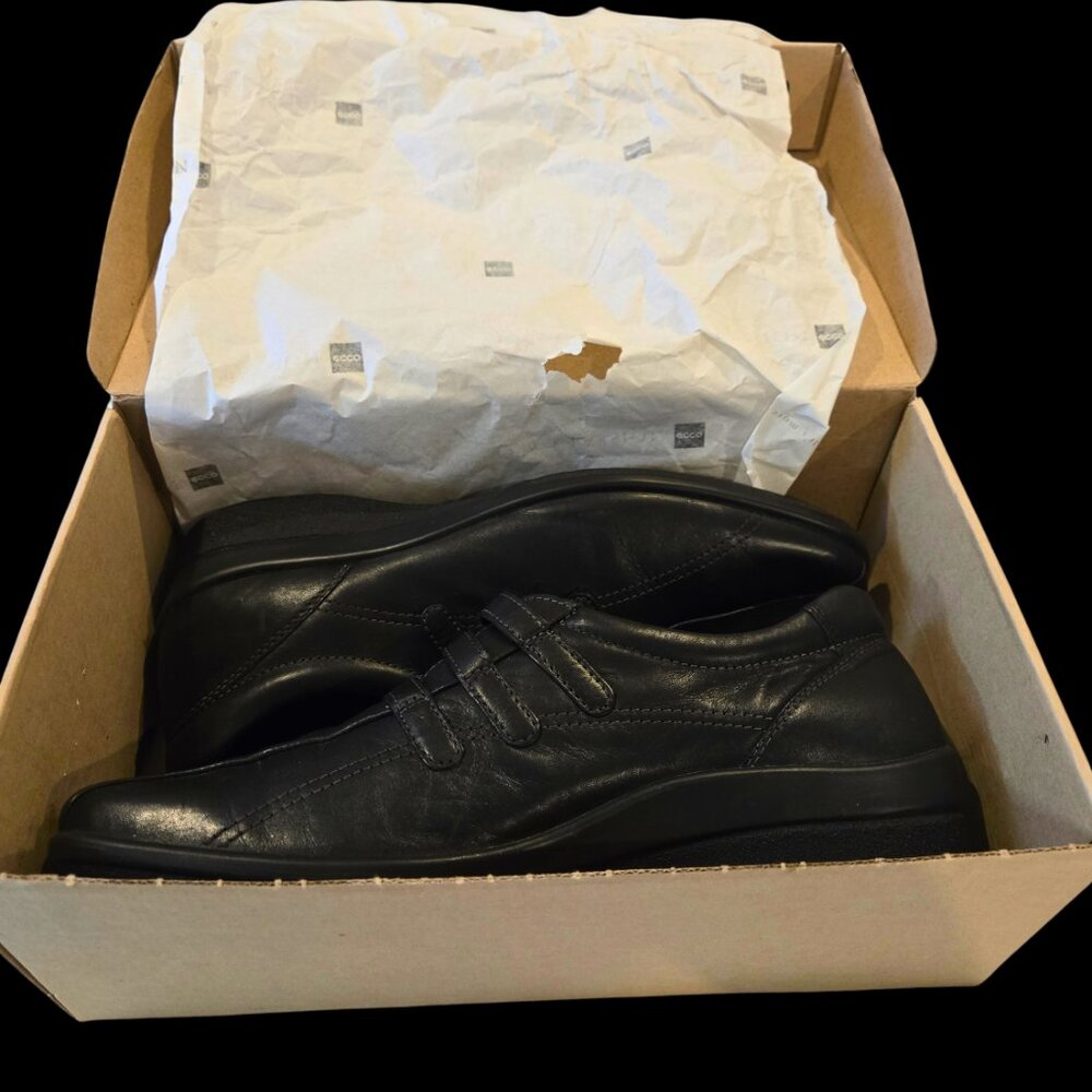Ecco “Shade” 3-Strap Leather Shoes – EU 42 – Like New (Worn Once) - Picture 11 of 12